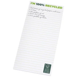 Petit bloc-notes adhésif personnalisé en carton recyclé