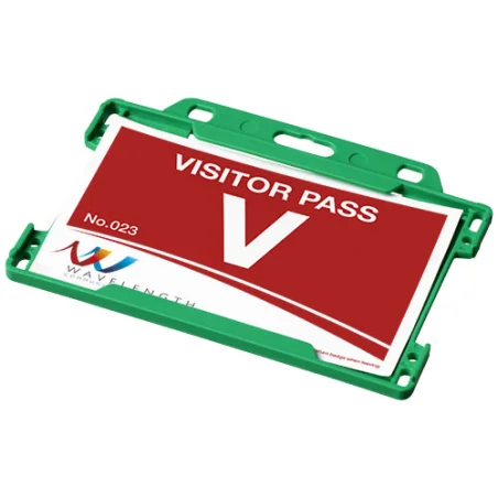 Porte-cartes publicitaire pour tour de cou Vega en plastique