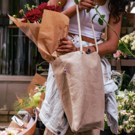 Tote bag personnalisé en lin 300g/m2 - Origine France Garantie - Cheverny