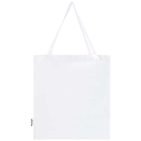 Sac shopping personnalisable à soufflets Madras en coton recyclé 140 g/m² certifié GRS