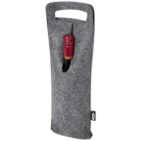 Sac à vin personnalisable de 75 cl en feutrine recyclée certifié GRS - Felta