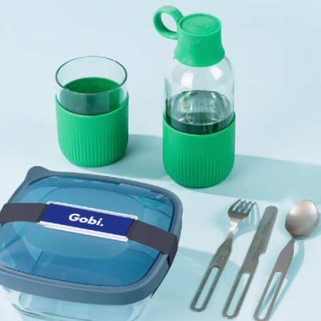 Lunchbox Gobi Indoor en verre et PP avec carte personnalisée incluse - Made in France