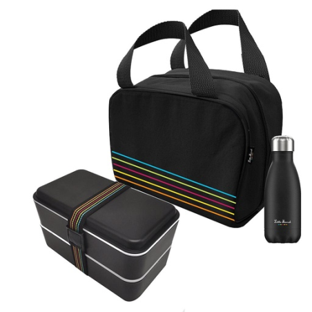  Set personnalisé Bouteille Sac Lunchbox Little Marcel®