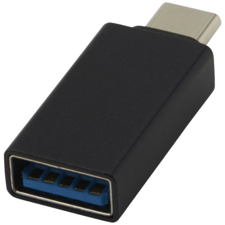 Adaptateur publicitaire Adapt en aluminium USB-C vers USB-A 3.0 - Tekiō