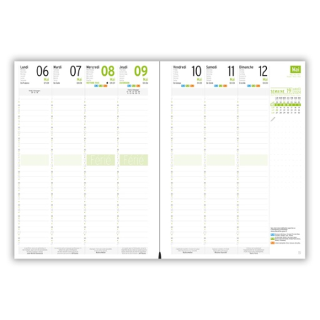 Agenda de bureau personnalisé souple Faro (200 x 272 mm)