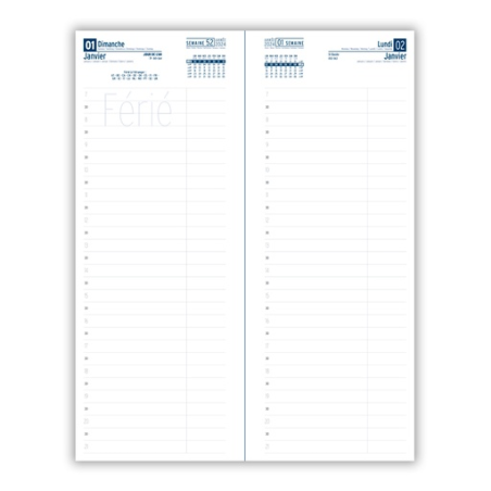 Agenda publicitaire Caisse long Spécial Férié (135 x 336 mm)