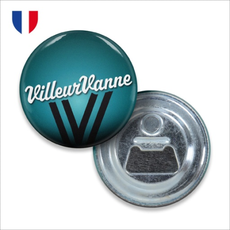 Badge aimenté décapsuleur personnalisable - Ø 5,6cm – made in France