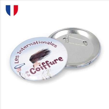 Badge personnalisable fermeture épingle – Ø 2,5 à 10 cm - Made in France