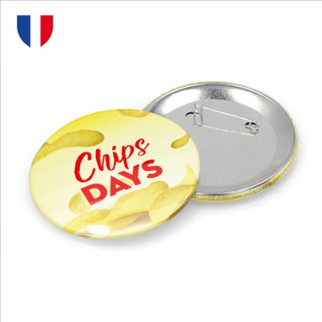 Badge personnalisable fermeture épingle – Ø 2,5 à 10 cm - Made in France