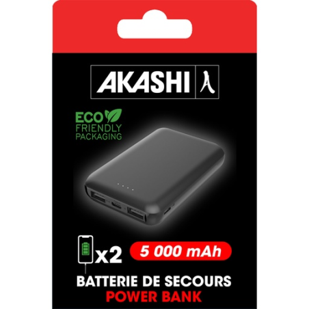 Batterie de secours personnalisable ultra compacte 5000 mah Kaito