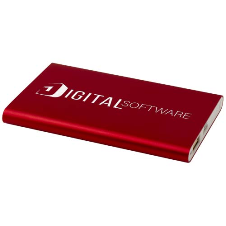 Batterie de secours publicitaire en aluminium Pep de type-C de 4 000 mAh