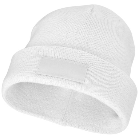 Bonnet personnalisable avec patch Boreas en tricot côtelé