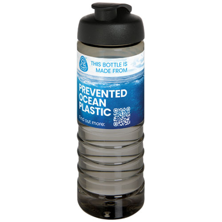 Bouteille de sport H2O Active® Eco Treble de 750 ml avec couvercle à bascule