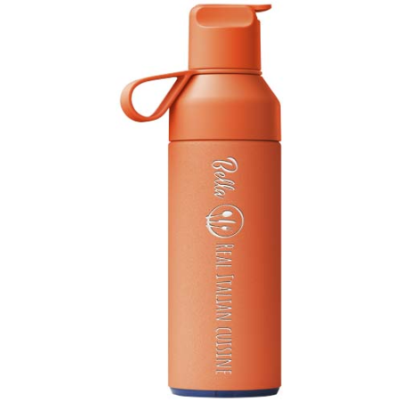 Bouteille isotherme personnalisée en acier inoxydable recyclé Ocean Bottle GO de 500 ml