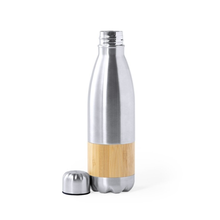 Bouteille personnalisable en inox et bambou 750ml Guiver