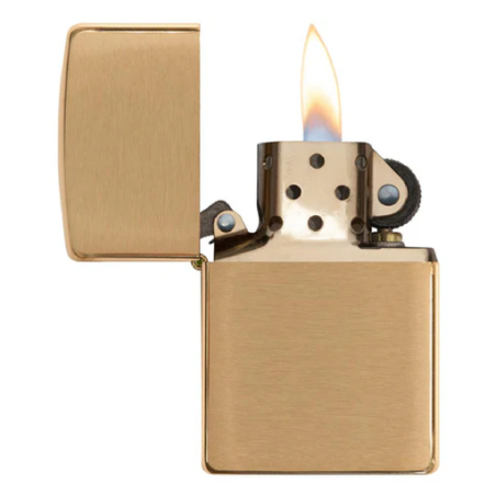 Briquet personnalisé Zippo® en Laiton brossé ou Polie