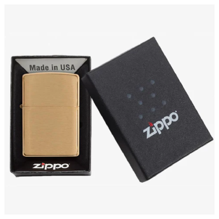 Briquet personnalisé Zippo® en Laiton brossé ou Polie