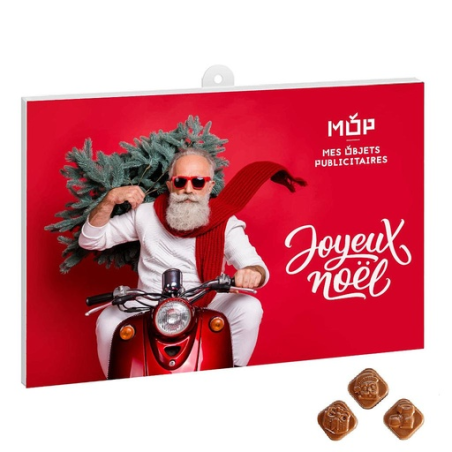 Calendrier de l'avent personnalisé A4 - 100% Personnalisable (marquage inclus) - Ho ho ho !