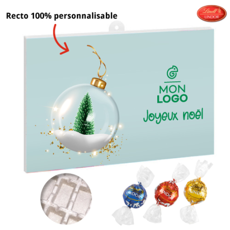 Calendrier de l'avent publicitaire écolo - Lindor de Lindt (dès 25 pcs)