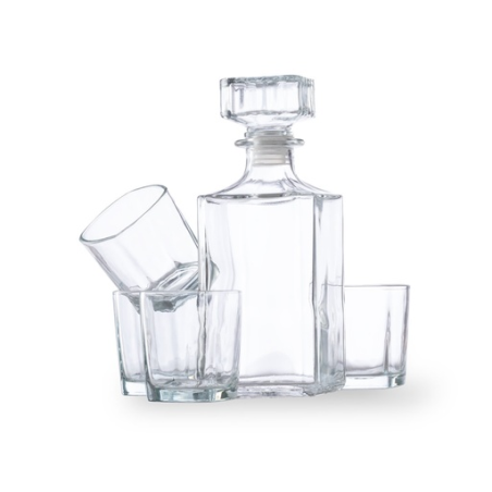 Carafe à whisky personnalisable et 4 verres Rockwel