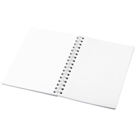 Carnet personnalisable Desk-Mate® A6 à spirales avec couverture rigide