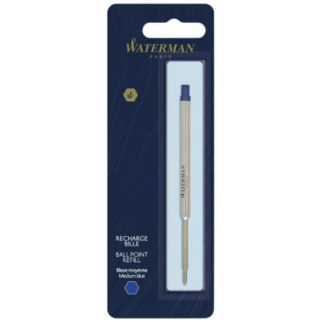 Cartouche pour stylo bille Waterman - Encre bleue