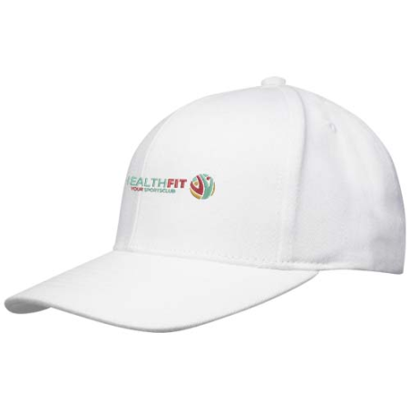 Casquette publicitaire en coton et polyester recyclée Opal Aware™ 6 panneaux