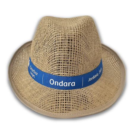 Chapeau personnalisable en jute Borsalino