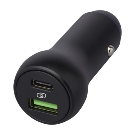 Chargeur de voiture personnalisé Pilot double USB-C/USB-A de 55 W - Tekiō