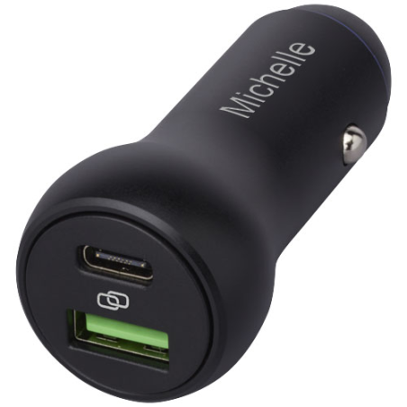 Chargeur de voiture personnalisé Pilot double USB-C/USB-A de 55 W - Tekiō