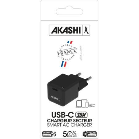 Chargeur personnalisable 30w superman origine france garantie Nano