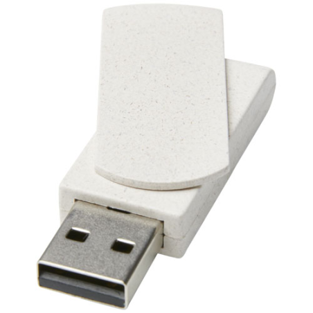 Clé USB personnalisable Rotate 4 Go en paille de blé