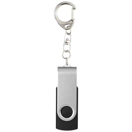 Clé USB personnalisable rotative avec porte-clés