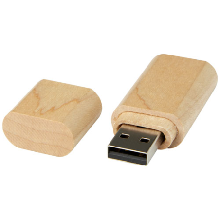 Clé USB perssonalisable 3.0 en bois avec porte-clés