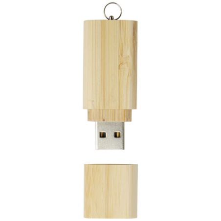 Clé USB publicitaire 3.0 en bambou avec porte-clés