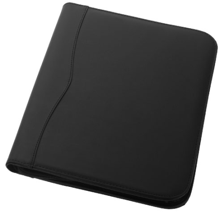 Conférencier personnalisable A4 zippé Ebony