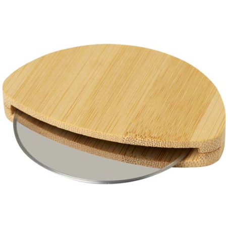 Coupe-pizza personnalisable en bambou FSC et acier inoxydable Navajo