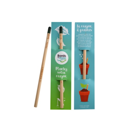 Crayon à planter personnalisé en bois certifié - Sprout