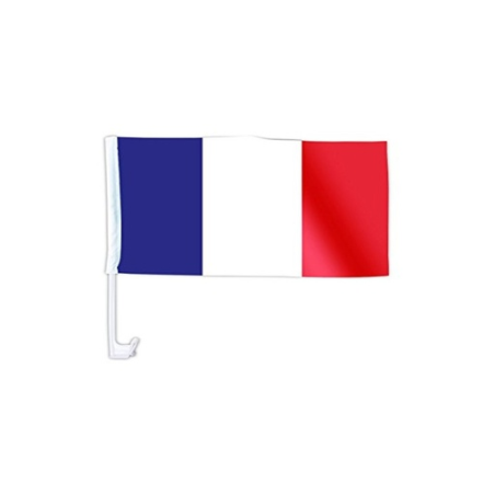 Drapeau France personnalisable pour voiture - 45 x 30 cm