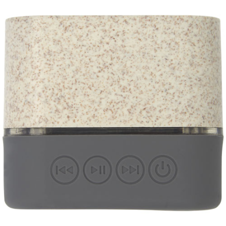 Enceinte Bluetooth® personnalisable Aira en paille de blé