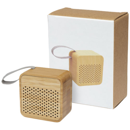 Enceinte Bluetooth® personnalisée Arcana en bambou