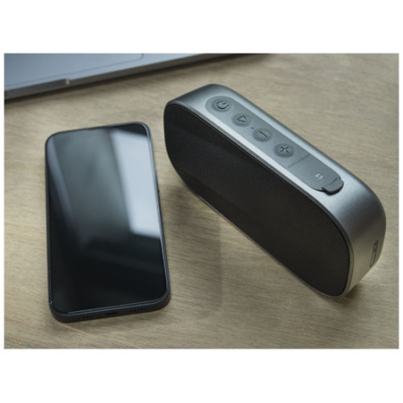 Enceinte Bluetooth® personnalisée Stark 2.0 IPX5 en plastique recyclé de 5W