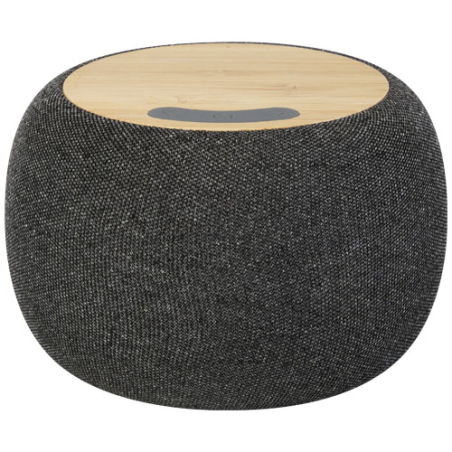 Enceinte Bluetooth® personnalisée et tapis de charge sans fil Ecofiber en bambou/RPET