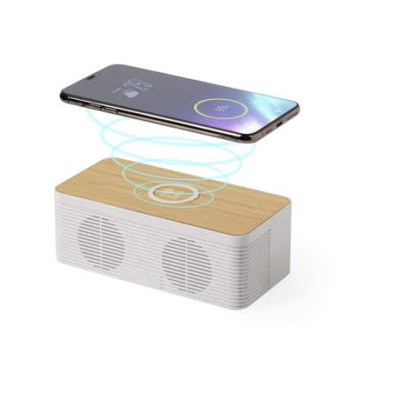 Enceinte bluetooth publicitaire avec chargeur à induction 10W Trecam