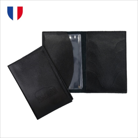 Etui personnalisable carte grise en cuir - Made in France