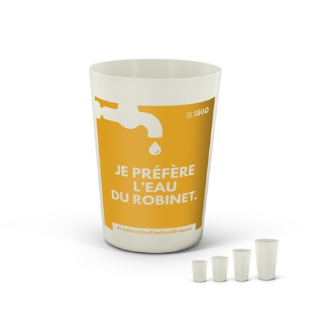 Gobelet personnalisé réutilisable recyclable 22Cl BIO - 100% Fabrication Française