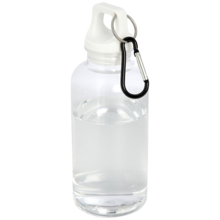 Gourde personnalisable en plastique recyclé avec mousqueton 400 ml Oregon