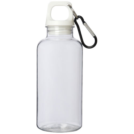 Gourde personnalisable en plastique recyclé avec mousqueton 400 ml Oregon