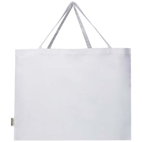 Grand sac shopping personnalisé en coton recyclé 220 g/m² certifié GRS - Odessa