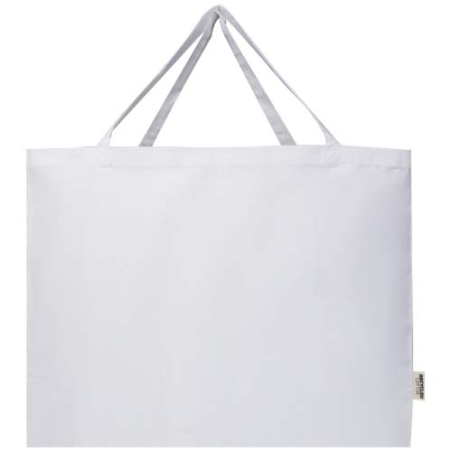 Grand sac shopping personnalisé en coton recyclé 220 g/m² certifié GRS - Odessa